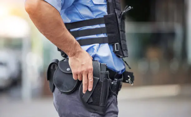 Licensed armed XpressGuards security officer
